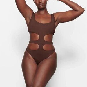SKIMS‎ Swim Tank Monokini Cocoa 4X